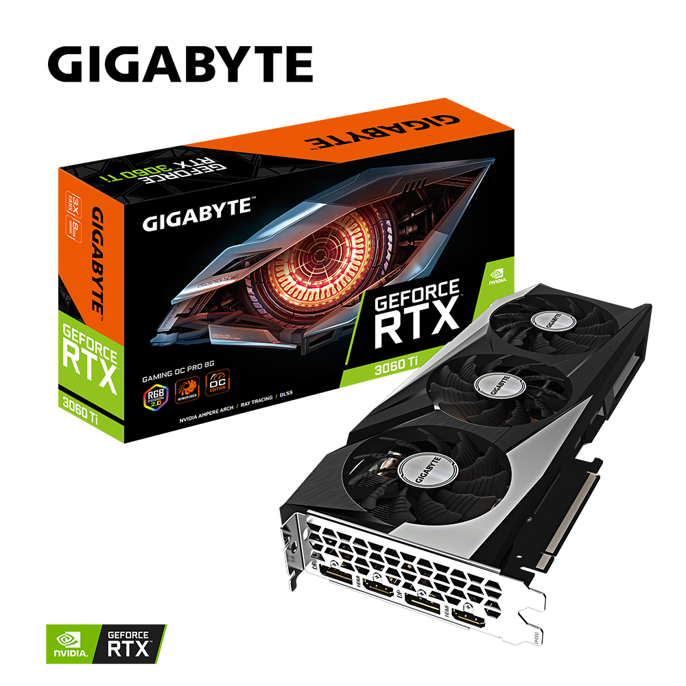 GIGABYTE RTX 3060 Ti GAMING OC PRO 8G rev 2.0